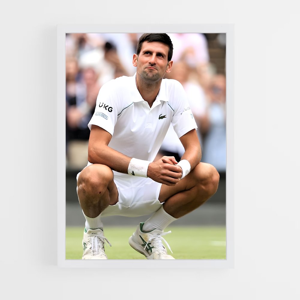 Poster La Détermination de Djokovic – affiche Tennis (vue 3)